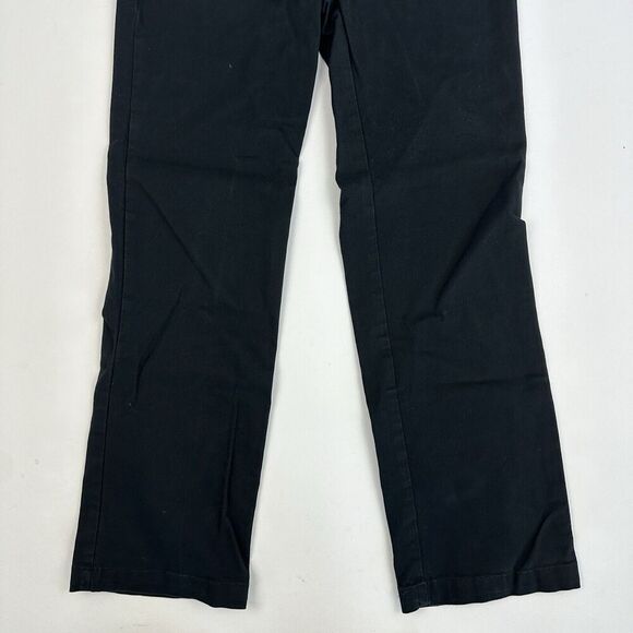 Old Navy Boys Straight Leg FLEX Black Chino Pants Size 12 Husky Cotton - Picture 4 of 11